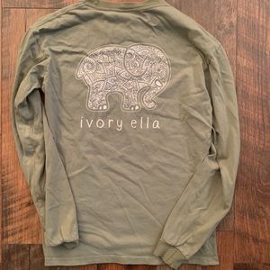 Ivory Ella Long-Sleeve Shirt.